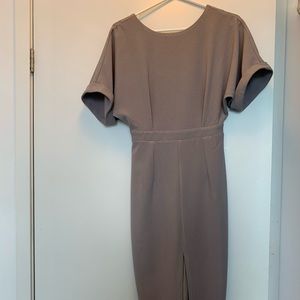 ASOS Wiggle Dress Split Front Dusty lilac - size 4